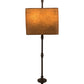 Meyda Lighting Muirfield 10" 2-Light Classic Rust ADA Wall Sconce With Oiled Kraft Textrene Shade