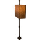 Meyda Lighting Muirfield 10" 2-Light Classic Rust ADA Wall Sconce With Oiled Kraft Textrene Shade