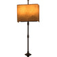 Meyda Lighting Muirfield 10" 2-Light Classic Rust ADA Wall Sconce With Oiled Kraft Textrene Shade