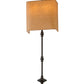 Meyda Lighting Muirfield 10" 2-Light Classic Rust Wall Sconce With Brown Parchment Shade