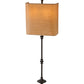 Meyda Lighting Muirfield 10" 2-Light Classic Rust Wall Sconce With Brown Parchment Shade