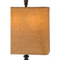Meyda Lighting Muirfield 10" 2-Light Classic Rust Wall Sconce With Brown Parchment Shade