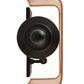 Meyda Lighting Muirfield 10" 2-Light Classic Rust Wall Sconce With Brown Parchment Shade