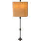 Meyda Lighting Muirfield 10" 2-Light Classic Rust Wall Sconce With Brown Parchment Shade