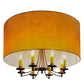 Meyda Lighting Muirfield 42" 8-Light Classic Rust Pendant Light With Orange Parchment Shade
