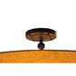 Meyda Lighting Muirfield 42" 8-Light Classic Rust Pendant Light With Orange Parchment Shade