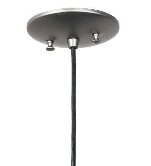 Meyda Lighting Muncie 12" Industrial Steel Pendant Light With Peacock Blue Insulator
