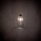 Meyda Lighting Murano 8" Satin Gold Southland Mini Pendant Light With Clear Shade Glass