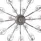 Meyda Lighting Murano Almaden 49" 18-Light Polished Nickel Southland Chandelier With White Fabric Shade