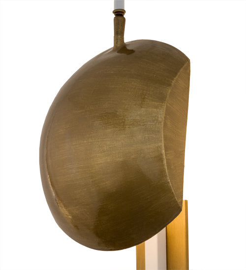 Meyda Lighting Muschel 8" LED Antique Brass Wall Sconce
