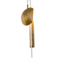 Meyda Lighting Muschel 8" LED Antique Brass Wall Sconce