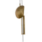 Meyda Lighting Muschel 8" LED Antique Brass Wall Sconce