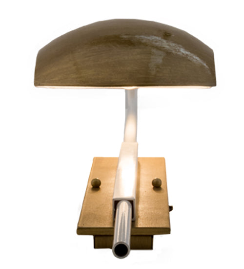 Meyda Lighting Muschel 8" LED Antique Brass Wall Sconce