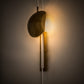 Meyda Lighting Muschel 8" LED Antique Brass Wall Sconce