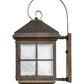 Meyda Lighting Myles 8" Gilded Tobacco Wall Sconce With Clear Seeded Shade Glass