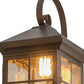 Meyda Lighting Myles 8" Gilded Tobacco Wall Sconce With Clear Seeded Shade Glass