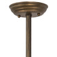 Meyda Lighting Nadine 36" 3-Light Antique Copper Island Pendant Light With Beige Burlap Textrene Shade