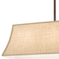 Meyda Lighting Nadine 36" 3-Light Antique Copper Island Pendant Light With Beige Burlap Textrene Shade