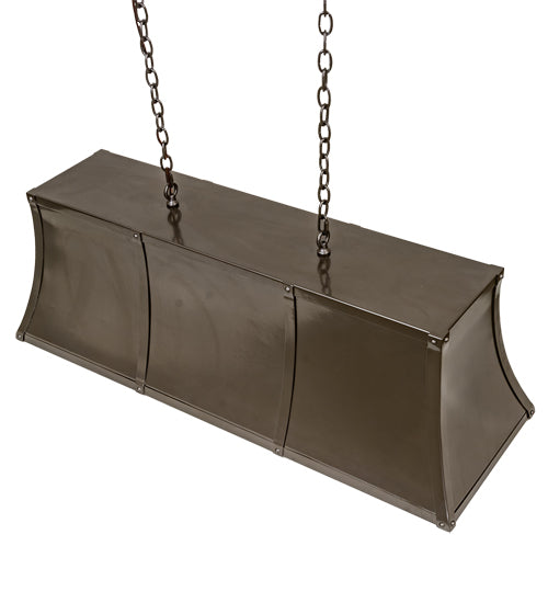 Meyda Lighting Nadine 48" 6-Light Bronze Metallic Island Pendant Light With Angelwing Idalight Shade