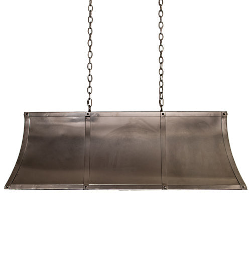 Meyda Lighting Nadine 48" 6-Light Bronze Metallic Island Pendant Light With Angelwing Idalight Shade
