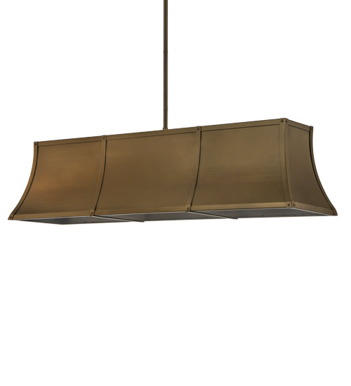 Meyda Lighting Nadine 64" 9-Light Brown Metallic Island Pendant Light