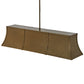Meyda Lighting Nadine 64" 9-Light Brown Metallic Island Pendant Light