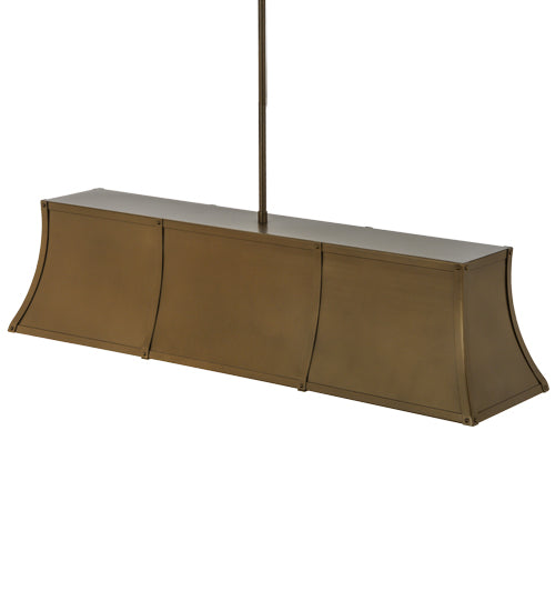 Meyda Lighting Nadine 64" 9-Light Brown Metallic Island Pendant Light