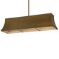 Meyda Lighting Nadine 64" 9-Light Brown Metallic Island Pendant Light