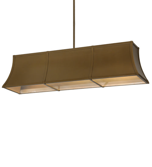 Meyda Lighting Nadine 64" 9-Light Brown Metallic Island Pendant Light