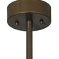 Meyda Lighting Nadine 64" 9-Light Brown Metallic Island Pendant Light