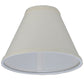 Meyda Lighting Natural Linen 7" White Fabric Shade