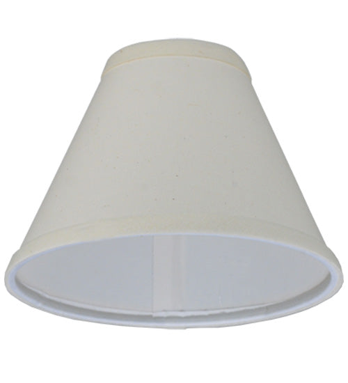 Meyda Lighting Natural Linen 7" White Fabric Shade
