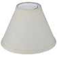 Meyda Lighting Natural Linen 7" White Fabric Shade