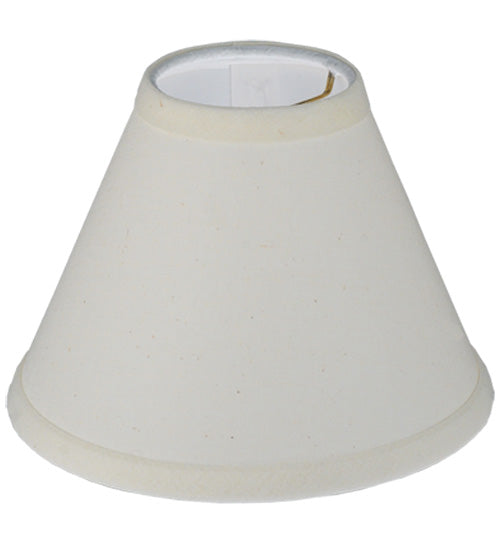 Meyda Lighting Natural Linen 7" White Fabric Shade