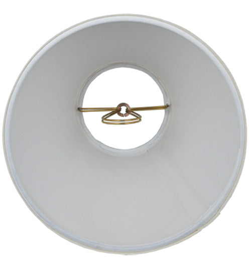 Meyda Lighting Natural Linen 7" White Fabric Shade