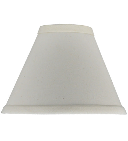 Meyda Lighting Natural Linen 7" White Fabric Shade