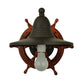 Meyda Lighting Nautical 13" Oil Rubbed Bronze Wall Sconce With White Shade Glass