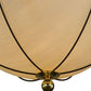 Meyda Lighting Nautical 74" 12-Light Oil Rubbed Bronze Flush Mount Light With Beige Shade Glass