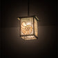 Meyda Lighting Nautilus 10"Sq Verdigris Pendant Light With Beige & Clear Ripple Shade Glass