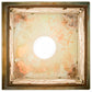 Meyda Lighting Nautilus 10"Sq Verdigris Pendant Light With Beige & Clear Ripple Shade Glass