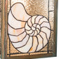 Meyda Lighting Nautilus 10"Sq Verdigris Pendant Light With Beige & Clear Ripple Shade Glass
