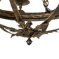 Meyda Lighting Neapolis 32" 18-Light Florentine Gold Chandelier With Ivory Faux Candlelight