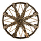 Meyda Lighting Neapolis 60" 24-Light Florentine Gold Chandelier With Ivory Faux Candlelight
