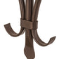 Meyda Lighting Nehring 20" 2-Light Cafe Noir Wall Sconce With Silver Mica Shade Glass