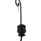 Meyda Lighting Nehring 20" 2-Light Costello Black Wall Sconce With Silver Mica Shade Glass