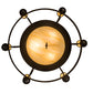Meyda Lighting Nehring 52" 12-Light Wrought Iron Chandelier With Creme Carrara Idalight Shade