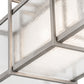 Meyda Lighting Nelson 27" 2-Light Matte Clear Steel Pendant Light With Clear & Frosted Shade Glass