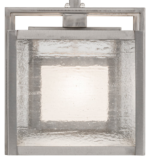 Meyda Lighting Nelson 27" 2-Light Matte Clear Steel Pendant Light With Clear & Frosted Shade Glass