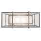 Meyda Lighting Nelson 27" 2-Light Matte Clear Steel Pendant Light With Clear & Frosted Shade Glass