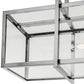 Meyda Lighting Nelson 54" 4-Light Chrome Island Pendant Light With Clear Shade Glass